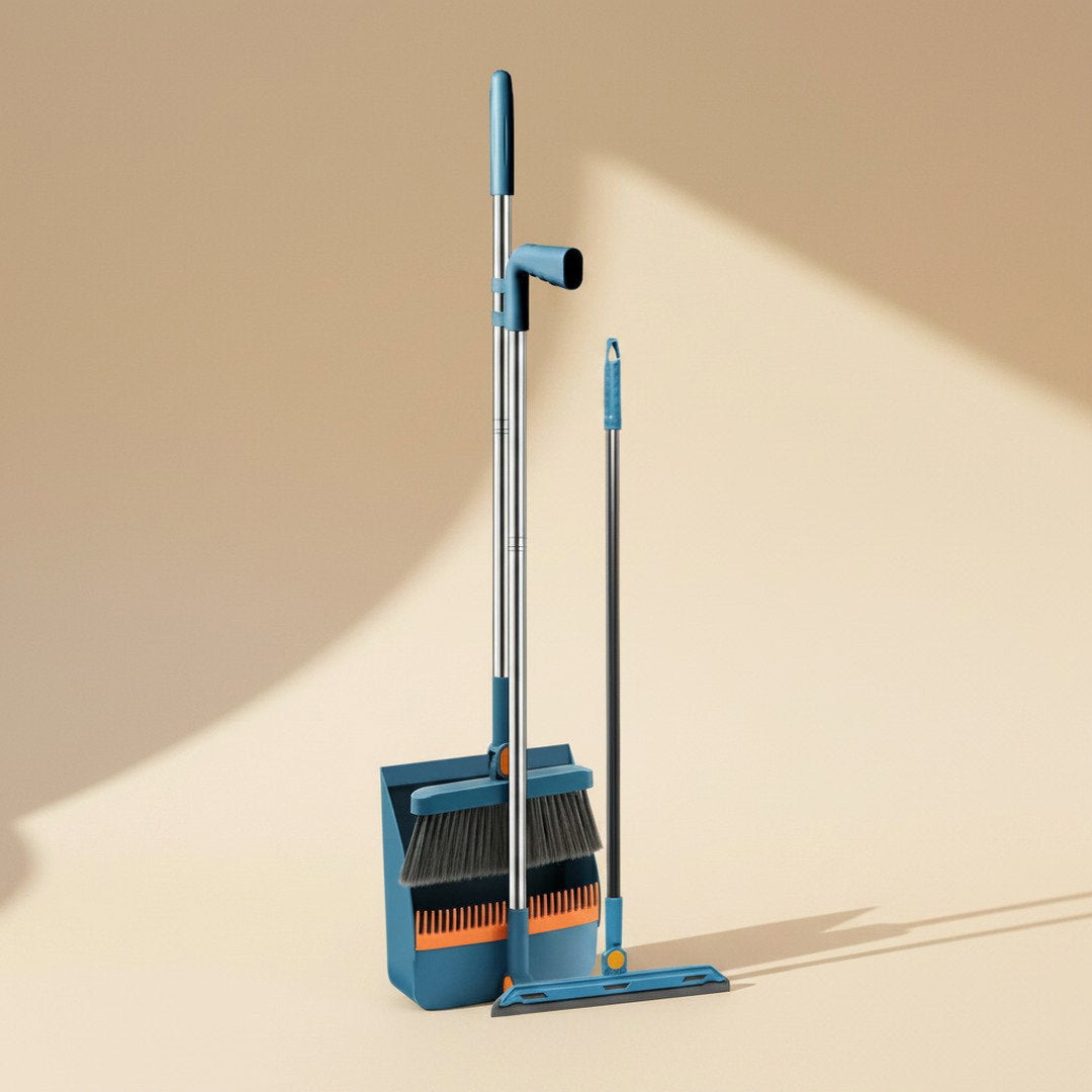 Foldable Broom Dustpan Set